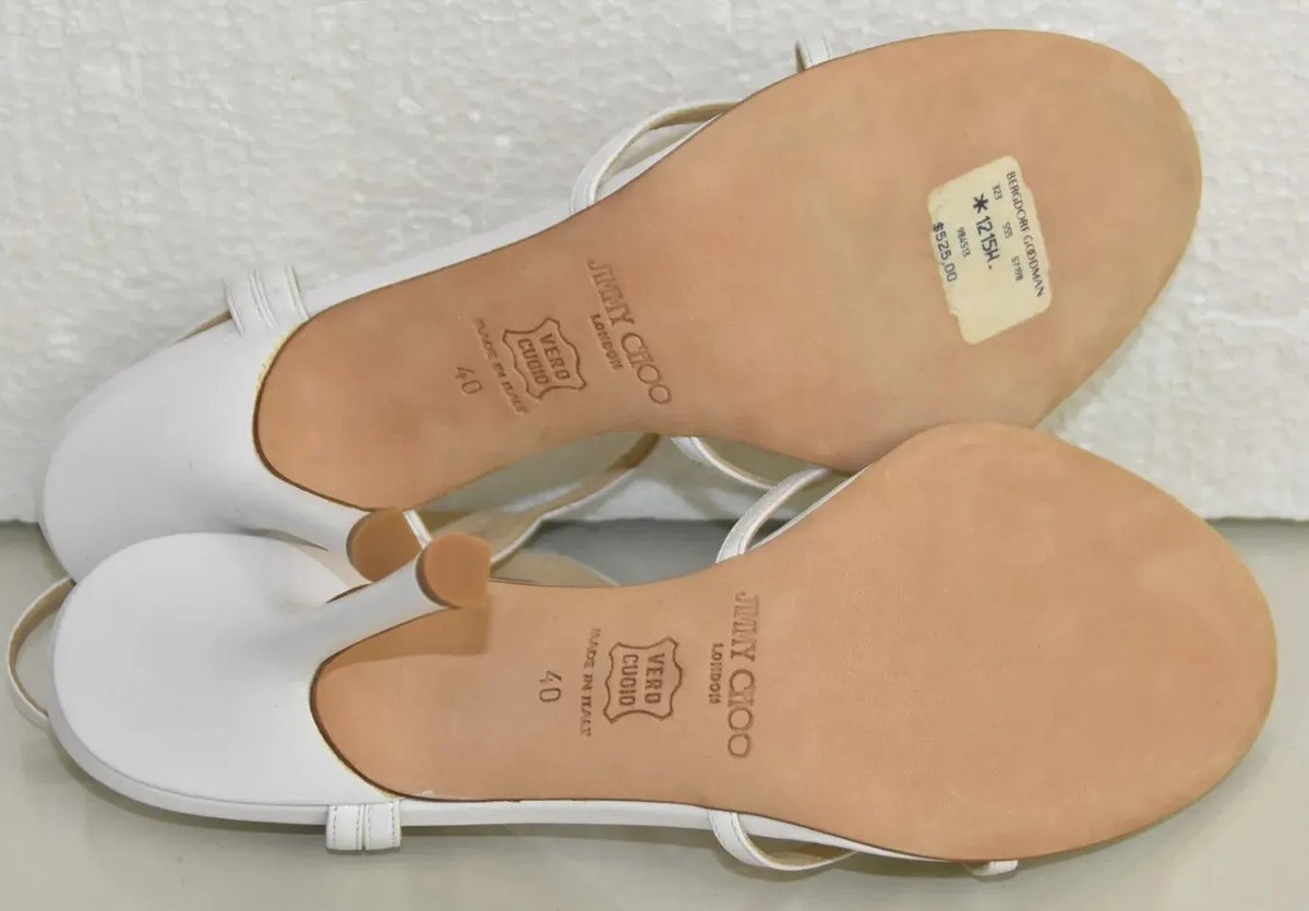 New in BOX Jimmy Choo Sandals Leather Strappy Heels White New in BOX Jimmy Choo Sandals Leather Strappy Heels White