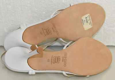 New in BOX Jimmy Choo Sandals Leather Strappy Heels White Open Toe