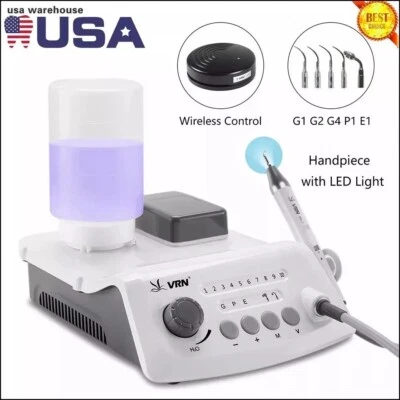 VRN LED Dental Ultrasonic Piezo Scaler Handpiece Bottles Fit EMS Cavitron Woodpeck