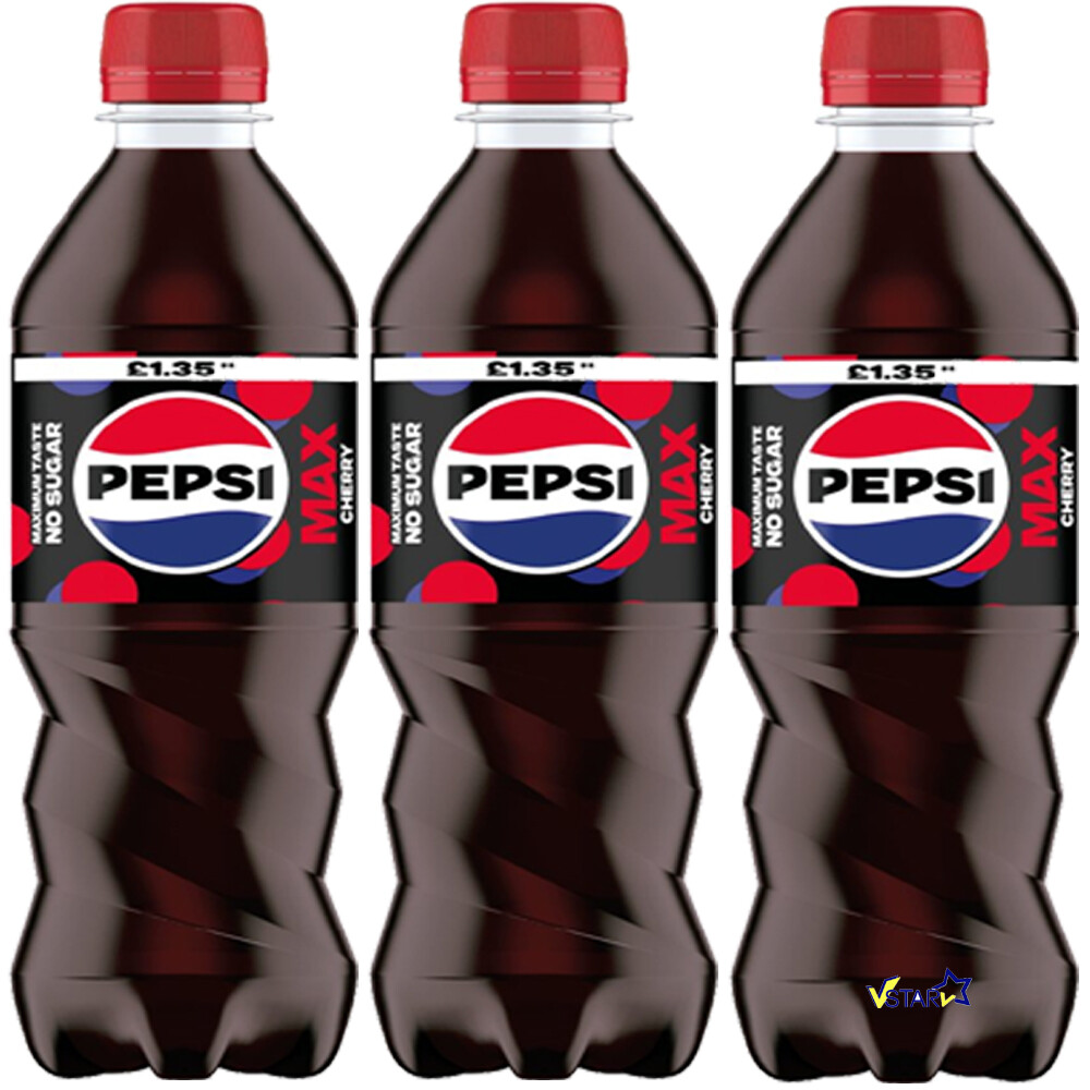 Pepsi Max Cherry, Mango, Lime, Mixed Sugar Free Cola 500ml Perfect