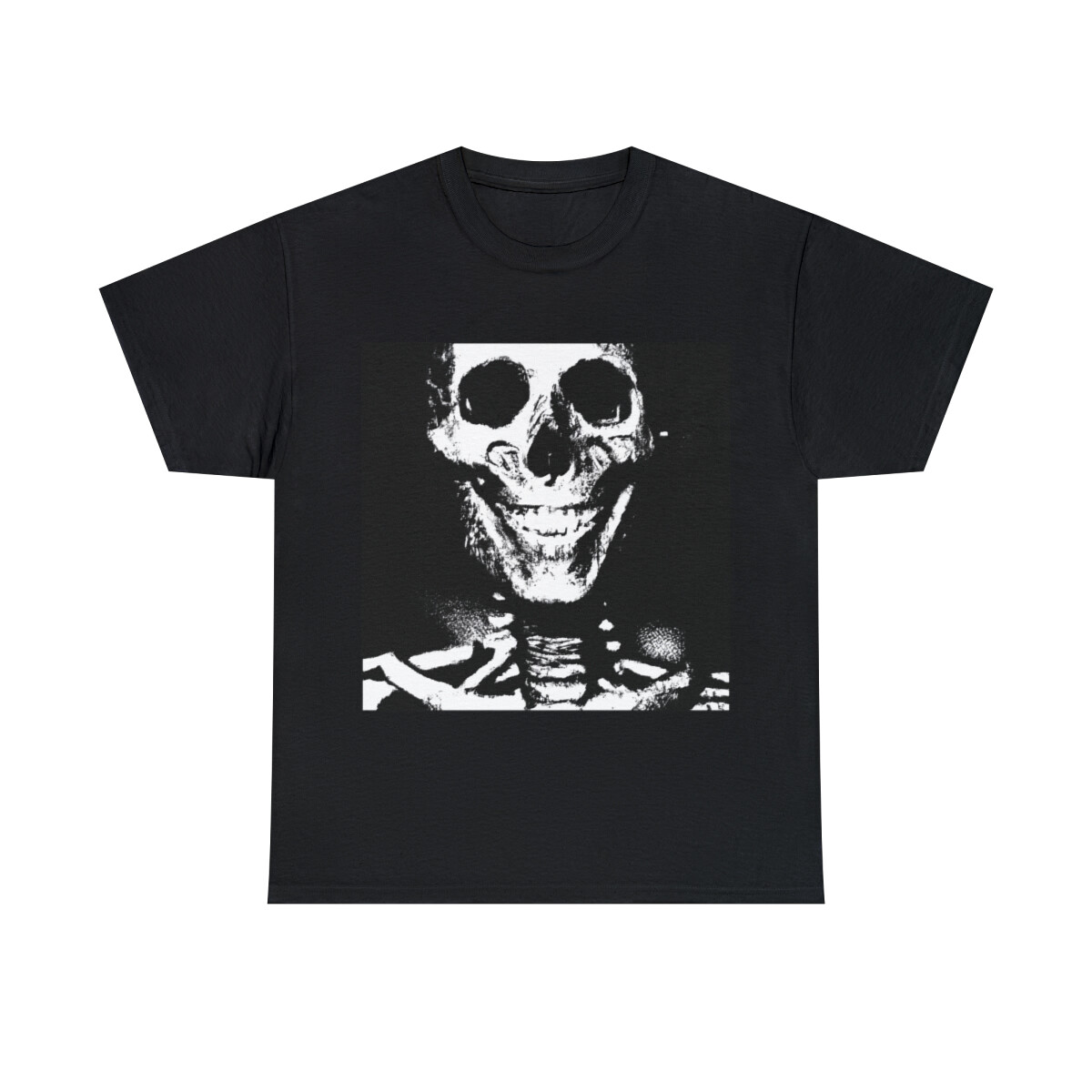 T Shirt Unisex Adult Retro Style Skateboarding Tee Zombie Skeleton