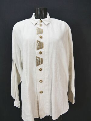 Size XL costume shirt Hammerschmid beige with application fabulous shirt TH2504