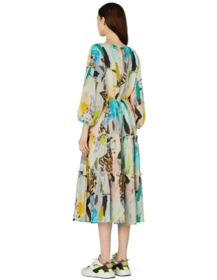 chinese dress ladies Gorman beautiful tartain print maxi dress size 10  Dear Little Panko