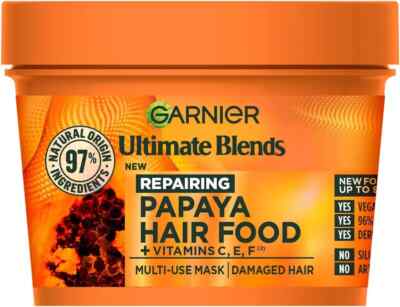 Garnier Ultimate Blends Repair Hair Food 3-in-1 Haarkur Maske 400ml Papaya