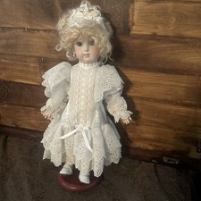 Vintage German Doll 15" Real Seeley Body S H Bisque Head Composition Body-RARE