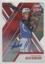 2017 Panini Elite Extra Edition Status Red Die-Cut 70/75 Julio Heureaux Auto 0v0