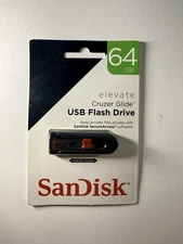 SanDisk Cruzer Glide USB flash thumb drive 64GB New in Box