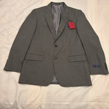Saddlebred NWT - Men  s Suit Jacket 42R Gray Coat Blazer Double Vented Stylish