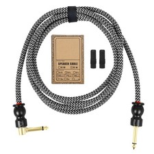 Guitar Amp Lead Braided Noiseless Sound Instrument Lead Cable 6.35mm 1/4inch
