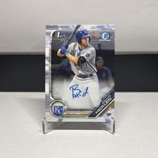 2020 Bowman Chrome Rookie Autograph Brewer Hicklen #CPA-BH Kansas City Royals