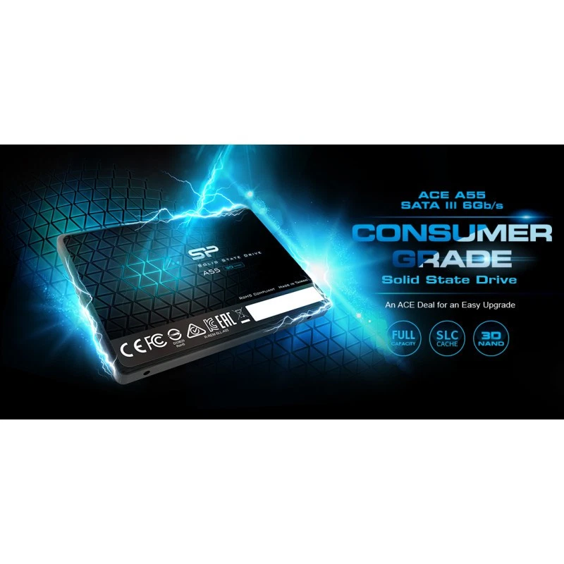 Disque dur interne SSD Silicon Power Ace A55 - 1To 1024Go - Sata III 6Gb/s - Image 2 of 3