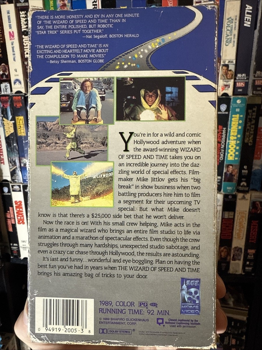 The Wizard Of Speed And Time 1989 VHS Extremely Rare Original