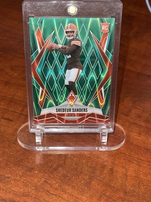 2025 Panini Phoenix - Rookies Shedeur Sanders #154 Green Tectonic /25 (RC)