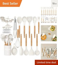 Comprehensive 33-Piece Silicone Cooking Utensils Set - BPA-Free, Heat Resistant