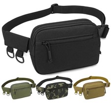 Men Tactical Fanny Pack Crossbody Hip Belt Bag Outdoor Travel Waist Pouch Bumbag