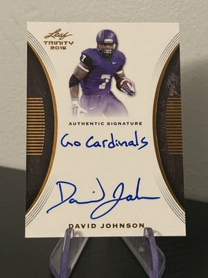 2015 Leaf Trinity - Signatures David Johnson #TS-DJ1  RC Auto
