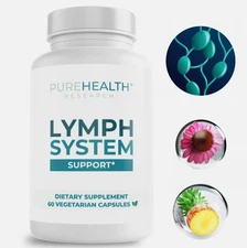 & Cleanse Support Lymph System Lymph Detox PureHealth -Reduce Swelling, Research
