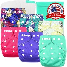 6 Pa ales De Tela Para Bebe Nadar Ecologicos 0-24 Meses Beb s Reutilizables Set