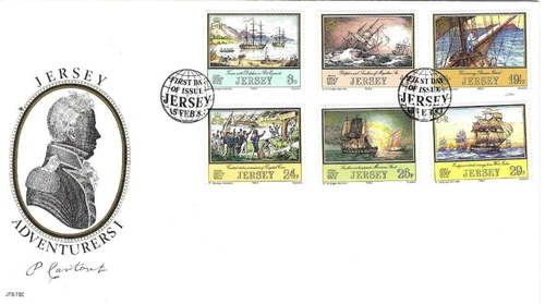 Jersey Comm/FDC -  Jersey Adventurers I - 1983 (JES297)