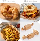 200Pcs 6 x 6 In Hamburger Patty Paper, Unbleached Parchment Paper Squares, Non-S