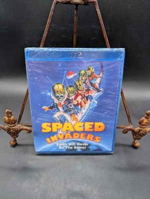 Spaced Invaders Blu-ray Disc, 2015 Rare Oop New Sealed Sci-fi Alien Spoof Comedy