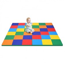 Multi-Colored 58 Inch Toddler Foam Play Mat - Color: Multicolor