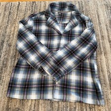 UEC-Unisex SKIMS Fleece Multi Plaid (Blue Pink Plaid)Pajama Set L