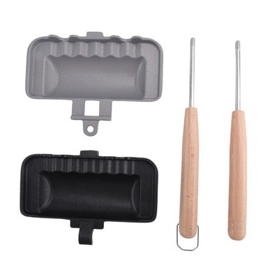 Hot-Sandwich-Maker, Hot-Dog-Toaster, Doppelseitige Sandwich-Backform, Doppe2032