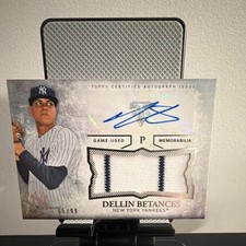 Topps 2015 Triple Threads Dellin Betances  Auto Relic #UAJR-DB Yankees 65/99