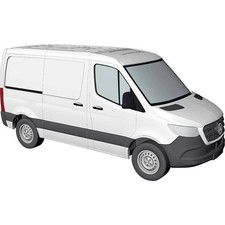 Busch 53400 H0 PKW Modell Mercedes Benz Sprinter Kastenwagen kurz, weiß