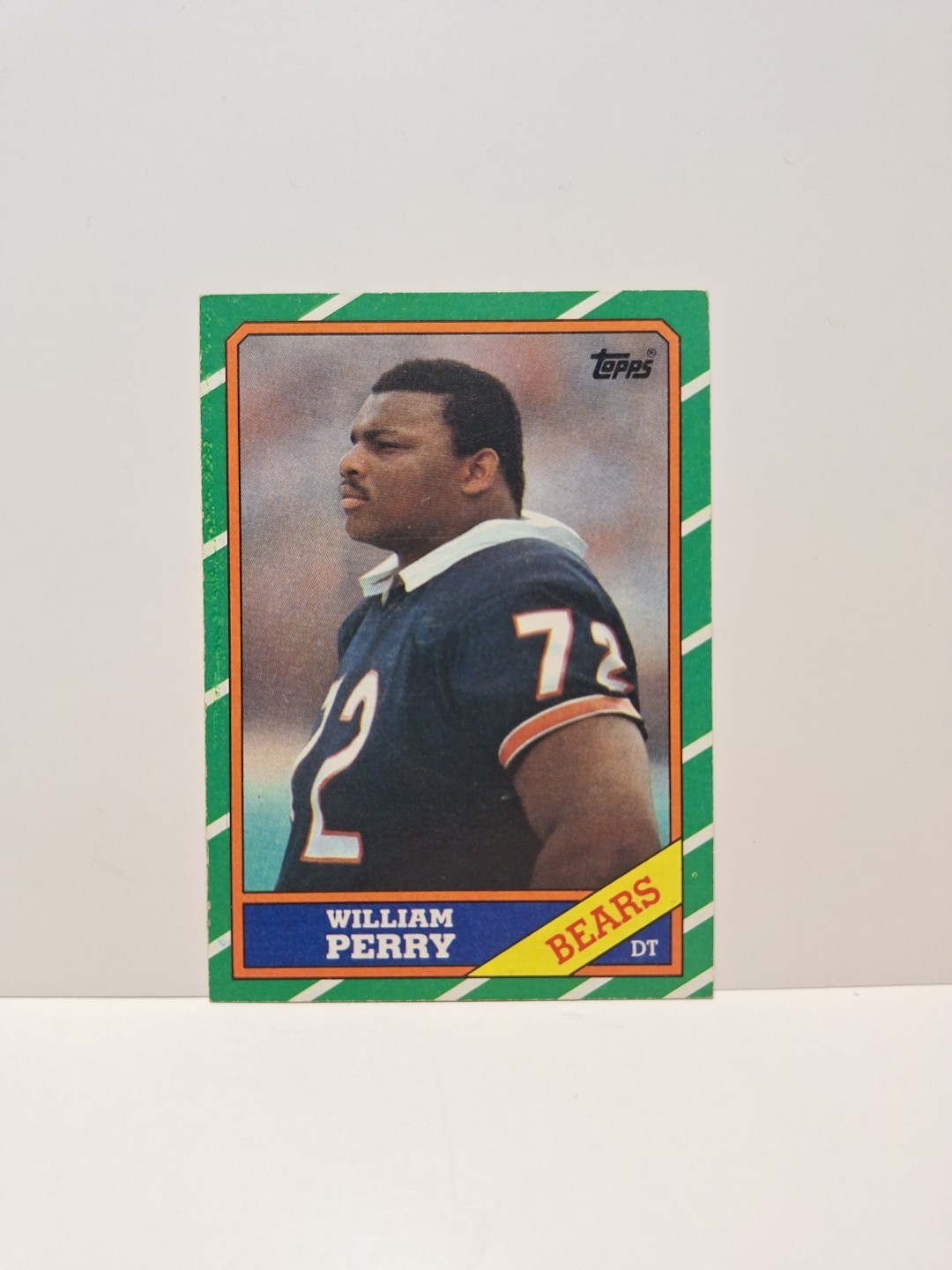 1986 Topps #20 William Perry RC Refrigerator Perry Rookie Card Chicago Bears NM