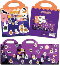 Halloween Party Favors, Halloween Sticker Book for Kids,Waterproof Stickers