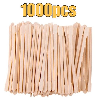1000 Stück kleine Holz Wachsspatel Applikator Sticks für Augenbrauen Lippen Nase Waxing