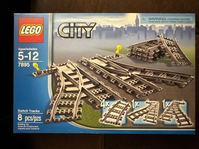 LEGO CITY 7895 Switch Train Tracks. New. Sealed.