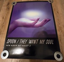 SPOON - THEY WANT MY SOUL - ORIGINAL PROMO POSTER -  2014