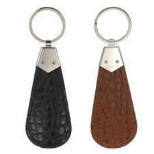 2pcs keychains for boys Horn Shoe Horn Metal Shoe Horn Portable Shoe Shoe