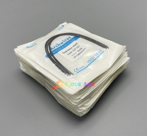 Orthodontic Arch Wires Dental Material Super Elastic Niti/S.S Round Ovoid Form - Picture 6 of 24