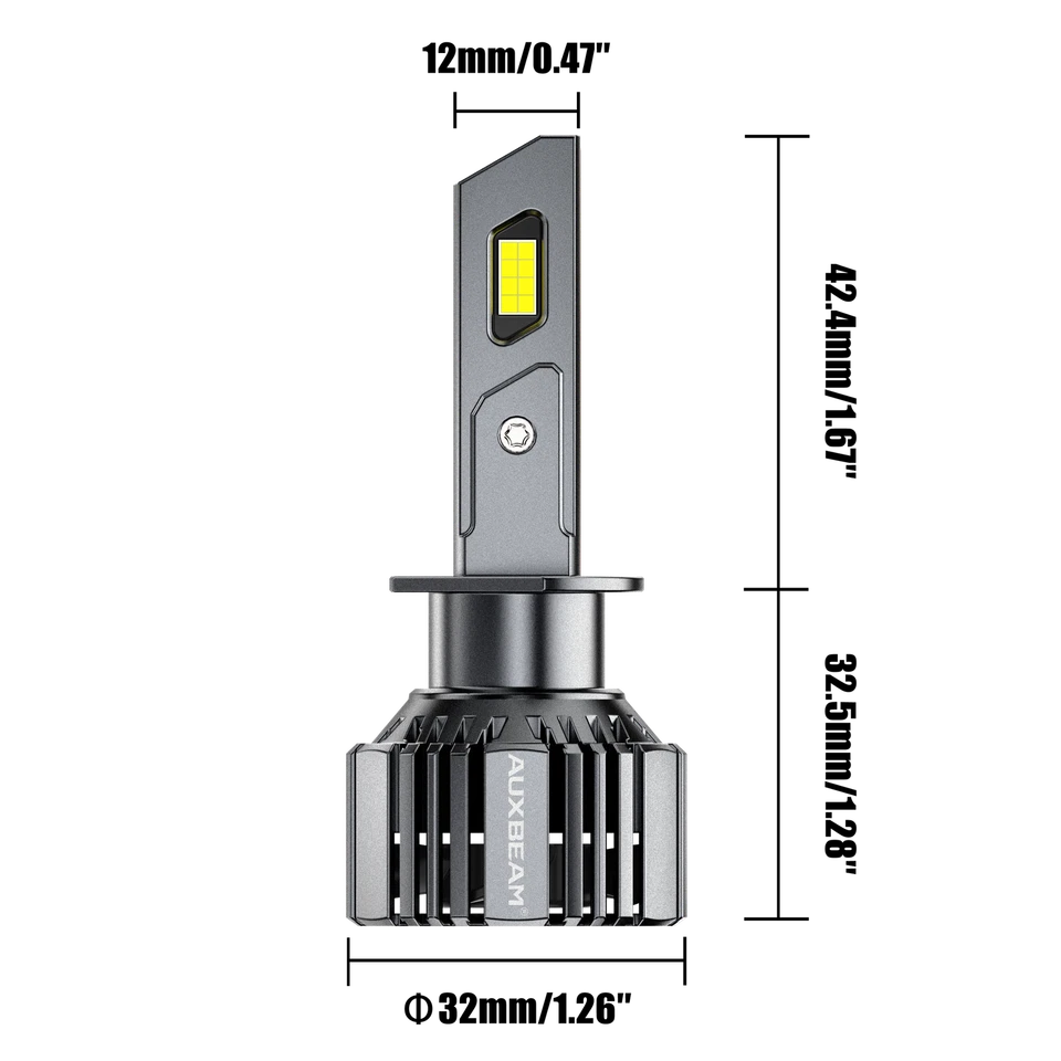 Faros LED súper blancos para Jaguar XK8 1997-2006 AUXBEAM Canbus haz bajo H1 Foto 2 de 4