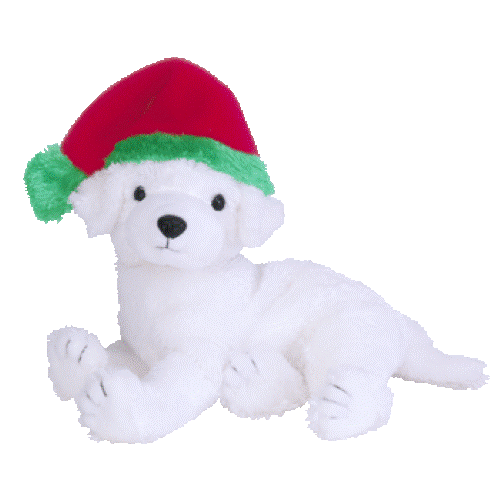 TY Beanie Baby - TINSEL the Holiday Dog (December 2003 BBOM) 7.5:...NEW