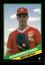 1988 CMC # 9 Mike Hartley Card (ML2) Albuquerque Dukes Los Angeles Dodgers
