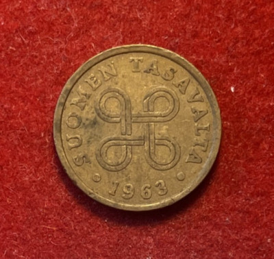 Finland 5 Pennia 1963 Copper Coin KM#45 T5812