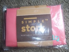 portable changing pad simple stork pink