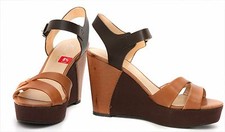New Marc Fisher Women's 'Hello' Leather Sandals sz 8.5