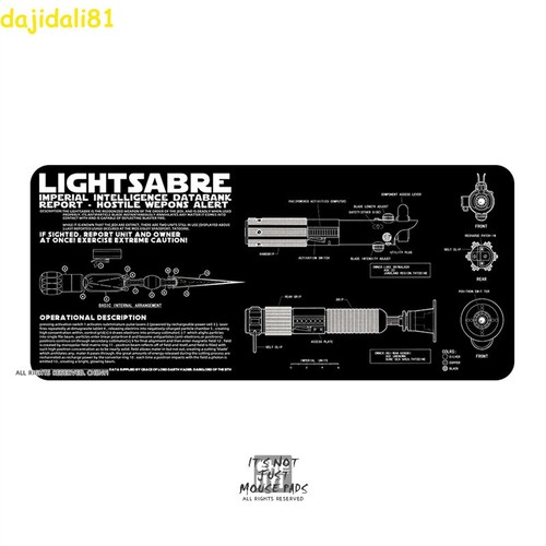Game Star Wars Cosplay Oversized Mouse Pad Keyboard Mat 90*40cm Desk Mat Gift - Afbeelding 3 van 8