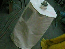 Dust Collector Fabric Filter Bag 36" h, 20" round, zipper, 4" neck  03w6