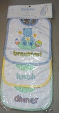 Baby Bib Set, Three Pieces Cutie Pie In Package Unused bx9 