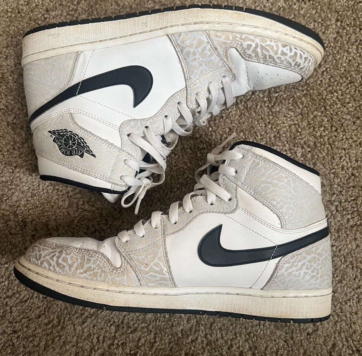 Size Air Jordan Retro High White Elephant