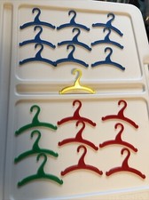 Lot 19 Vintage Barbie Ken Clone Doll Plastic Hangers Assorted Colors