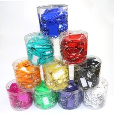 50pcs for Baggage Luggage Name Label Card with Split Ring Keyring