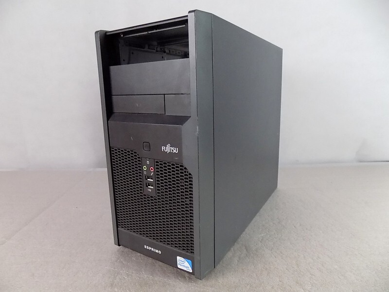 Fujitsu Esprimo P2550 Micro-ATX Tower Case Chassis Gehäuse Schwarz